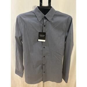 NWT Nordstrom Men's Shop Tech-Smart Blue Button Down size M